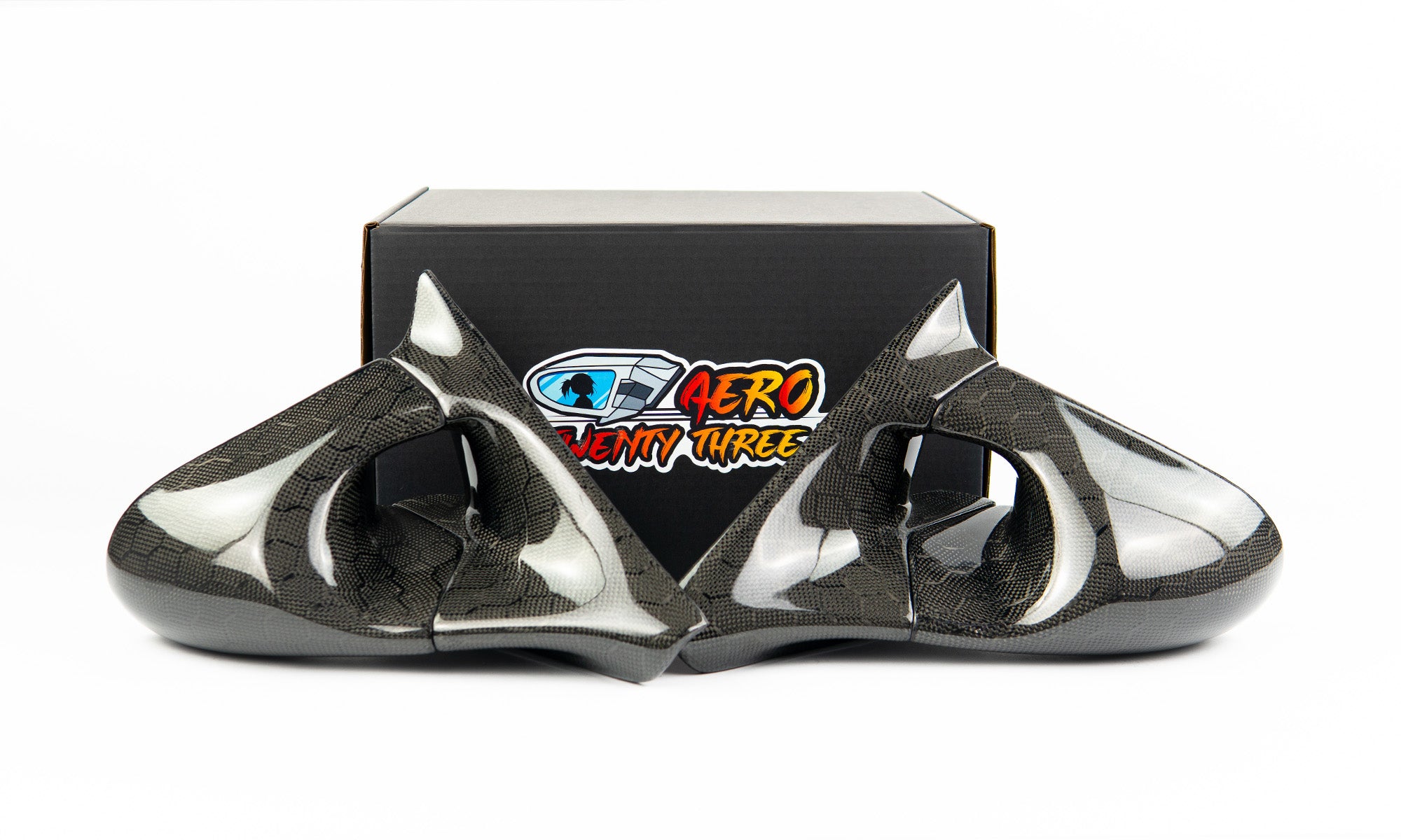 Power Aero Mirrors - Honeycomb Carbon Fibre