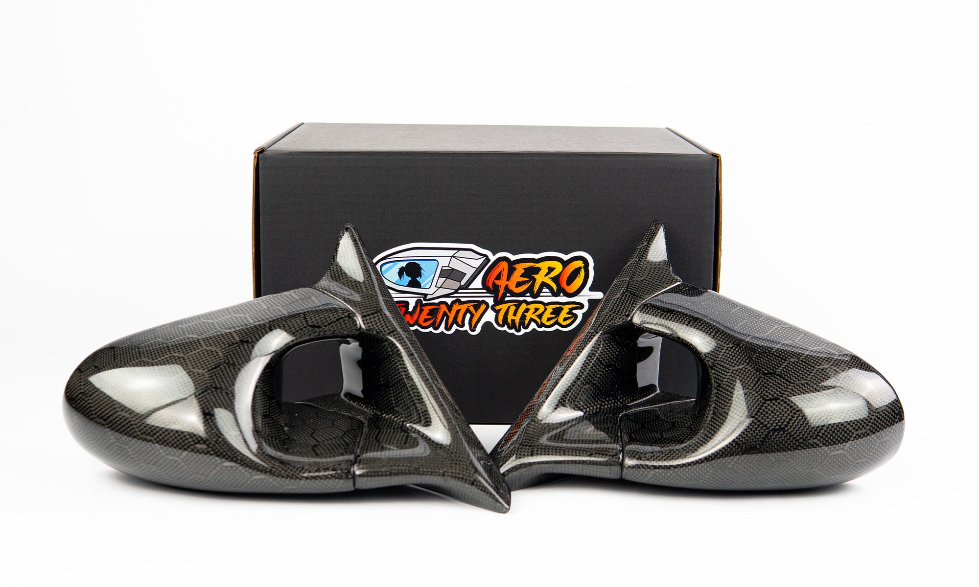 Power Aero Mirrors - Honeycomb Carbon Fibre